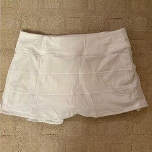 lululemon athletica Pace Rival White Skirt